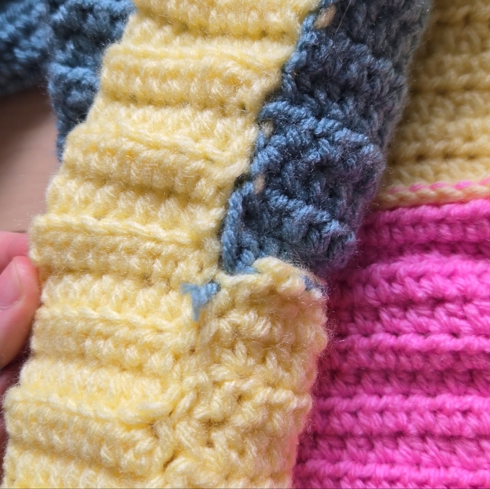 Crocheted Patchwork Cardigan - Picture 10 of 10
